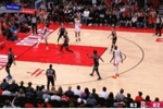 赏心悦目！火箭最后一攻 谢泼德底角不停球直接助飞阿门空接得分