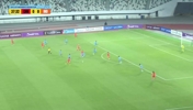 刘雨希传中+黄沁怡门前推射破门！中国U17女足1-0领先印度